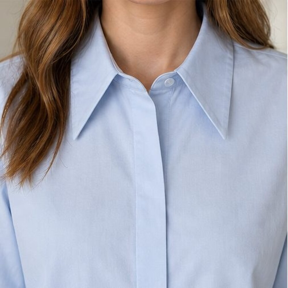 Emerald Button Blouse - Picture 4 of 6